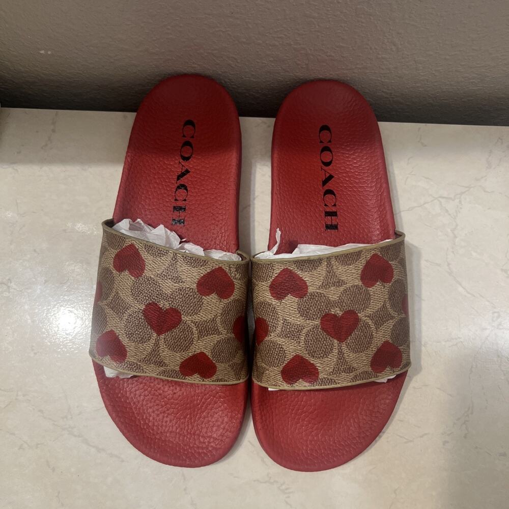 Coach Udele Valentines, New, C8997, Size 8, Electric Red, with box